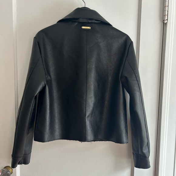 Jason Wu Black Leather Outerwear - Picture 3 of 4